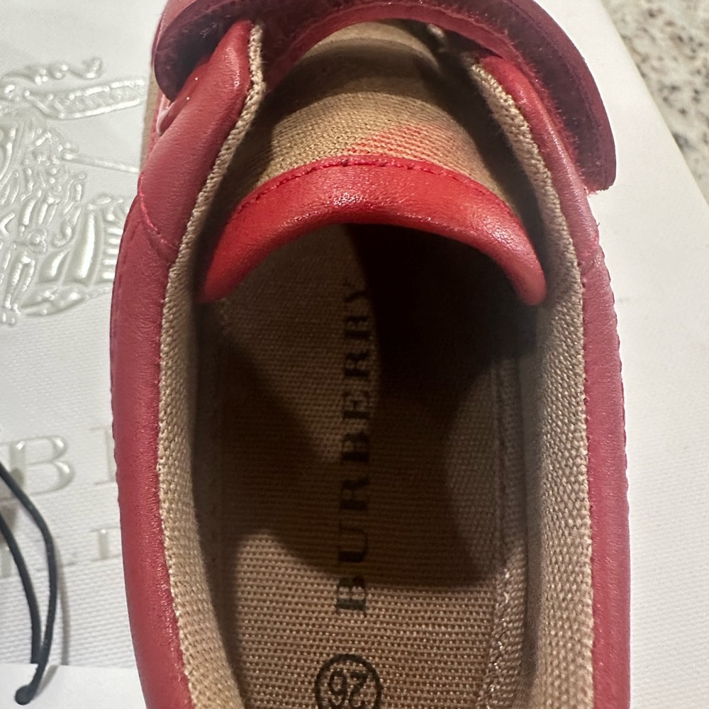 Burberry Kids Red Shoes
